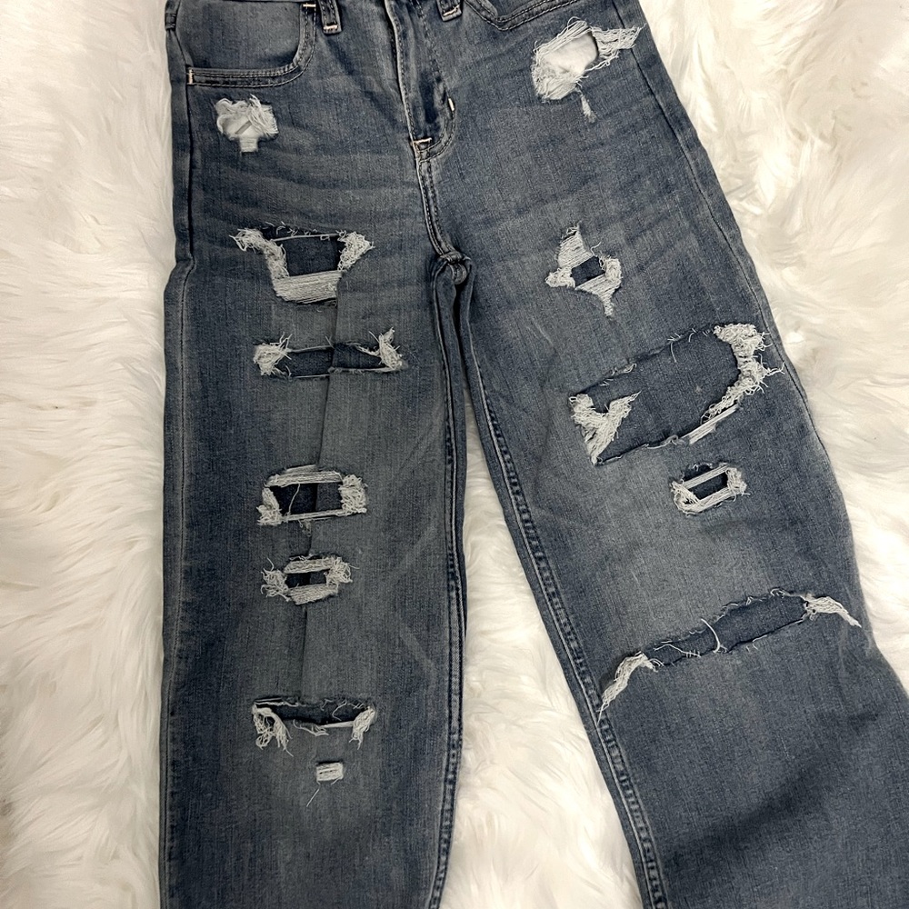 Abercrombie and fitch kids slim high rise wide leg 9/10